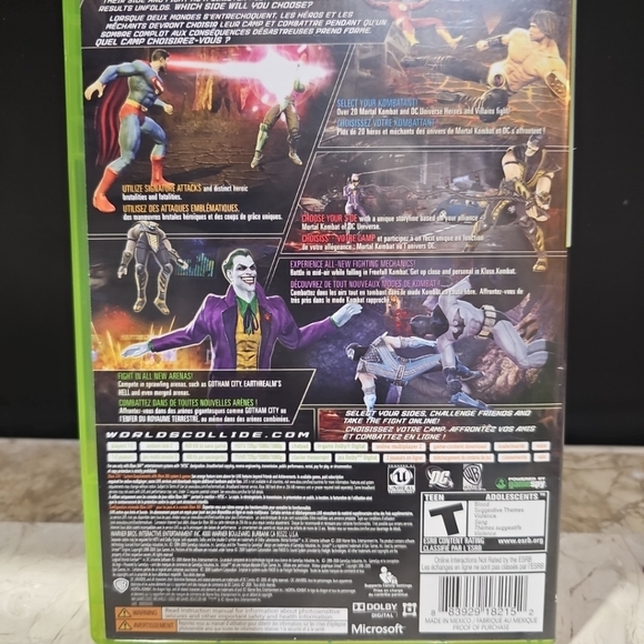 Mortal Kombat vs. DC Universe (Xbox 360, 2009) PLATINUM HITS - Complete - Picture 2 of 5